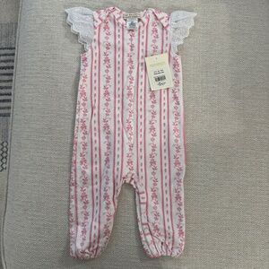 The Beaufort Bonnet Company Floral Baby Romper